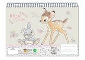 Disney - bambi & panpan - cahier de dessin a4 30p.