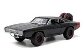 Fast & furious 7 1/24 1970 dodge charger off road black métal
