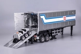Transformers robot auto-transformable interactif optimus prime flagship trailer kit 91 cm