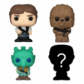 Star wars pack 4 figurines bitty pop! vinyl han solo 2,5 cm