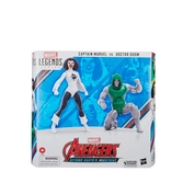 Avengers marvel legends figurines captain marvel vs. doctor doom 15 cm