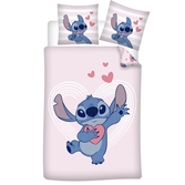 Disney - stitch love -parure de lit 140x200cm - '100% coton'