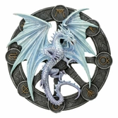 Anne stokes décoration murale yule dragon 32 cm