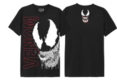 Marvel - venom face - t-shirt oversize homme (m)