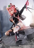 Girls' frontline statuette pvc shibuya scramble figure 1/7 ukm-2000 gale lightning -wounded ver.- 20 cm