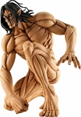 Attack on titan statuette pvc pop up parade eren yeager: attack titan ver. (re-run) 15 cm