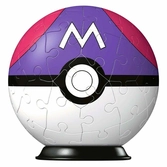 Pokémon puzzle 3d pokéballs: master ball (54 pièces)