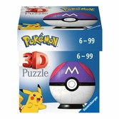 Pokémon puzzle 3d pokéballs: master ball (54 pièces)