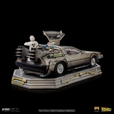 Retour Vers Le Futur Statuette 1/10 Art Scale Delorean Full Set 23 cm