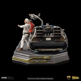 Retour Vers Le Futur Statuette 1/10 Art Scale Delorean Full Set 23 cm
