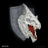 Dungeons & dragons replicas of the realms plaque murale 3d white dragon trophy plaque