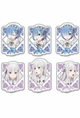 Re:zero starting life in another world set autocollants rem & emilia