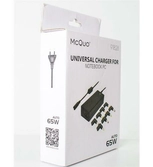 Chargeur universel  - 8 embouts pour notebook pc - 65w  - noir