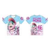 Hatsune miku t-shirt hanami (xxl)