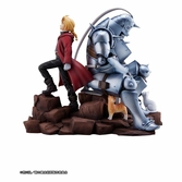 Fullmetal alchemist: brotherhood statuette pvc edward elric & alphonse elric brothers 24 cm