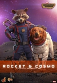 Les gardiens de la galaxie vol. 3 figurines movie masterpiece 1/6 rocket & cosmo 16 cm