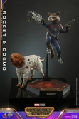 Les gardiens de la galaxie vol. 3 figurines movie masterpiece 1/6 rocket & cosmo 16 cm