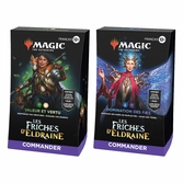Magic the gathering les friches d'eldraine présentoir decks commander (4) francais