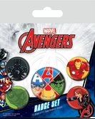 Marvel pack 5 badges avengers assemble