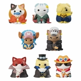 One piece mega cat project trading figures nyanpiecenyan! vol. 1 i'm gonna be king of paw-rates 3 cm (8)
