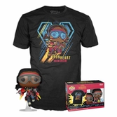 Black panther legacy pop! & tee set figurine et t-shirt ironheart mk1 (gw) (m)