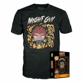 Funko boxed tee: naruto - 8-gates guy - m