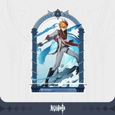 Genshin impact support de téléphone en acrylique tartaglia 17 cm