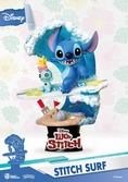 Disney summer series diorama pvc d-stage stitch surf 15 cm