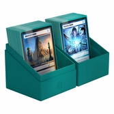 Ultimate guard boulder deck case 100+ solid bleu pétrole