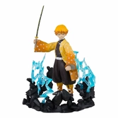 Demon slayer: kimetsu no yaiba figurine zenitsu thunder breathing deluxe 13 cm