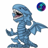 Yu-gi-oh! vinyl figurine blue eyes white dragon 10 cm