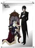 Black butler wallscroll throne 60 x 90 cm