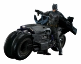 The flash figurine avec véhicule movie masterpiece 1/6 batman & batcycle set 30 cm