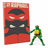 Tortues ninja figurine et comic book bst axn x idw raphael exclusive 13 cm
