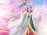No game no life statuette pvc 1/7 shiro -shiromuku- 23 cm