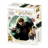 Harry potter - puzzle lenticulaire ron weasley au combat 300 pcs 46x31 cm