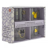 Disney –set 4 tasses  expresso verres 100ml - minnie