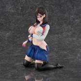 Tomoe sasamori illustration statuette pvc aoi shirasagi 20 cm