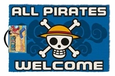 One piece - paillasson - all pirates welcome (40x60)