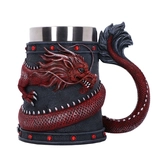 Dragon coil chope rouge 16cm