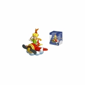 Le petit prince figurine le petit prince et le renard en avion 7 cm