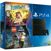 Console PS4 500 Go + Jeux Lego Jurassic World Et Tearaway Unfolded