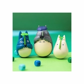 Mon voisin totoro figurine culbuto mid totoro with leaf 6 cm