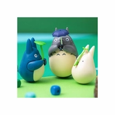 Mon voisin totoro figurine culbuto mid totoro with leaf 6 cm