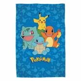 Pokemon couverture polaire starter pokemon 130 x 160 cm