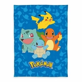 Pokemon couverture polaire starter pokemon 130 x 160 cm