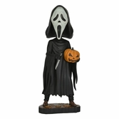 Scream head knocker ghost face with pumpkin 20 cm
