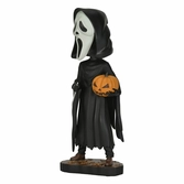 Scream head knocker ghost face with pumpkin 20 cm