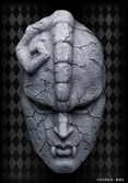 Jojo's bizarre adventure part 1: phantom blood statue 1/1 chozo art collection stone mask 25 cm