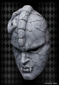 Jojo's bizarre adventure part 1: phantom blood statue 1/1 chozo art collection stone mask 25 cm